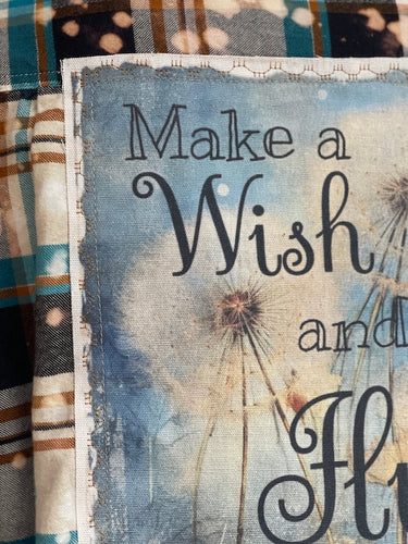 MAKE A WISH AND FLY Flared Sleeve Flannel